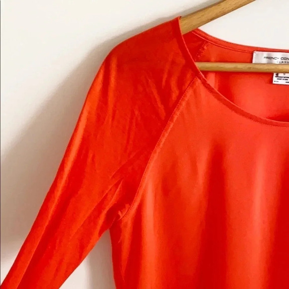 French Connection Red Flowy long sleeve Top - Picture 3 of 6